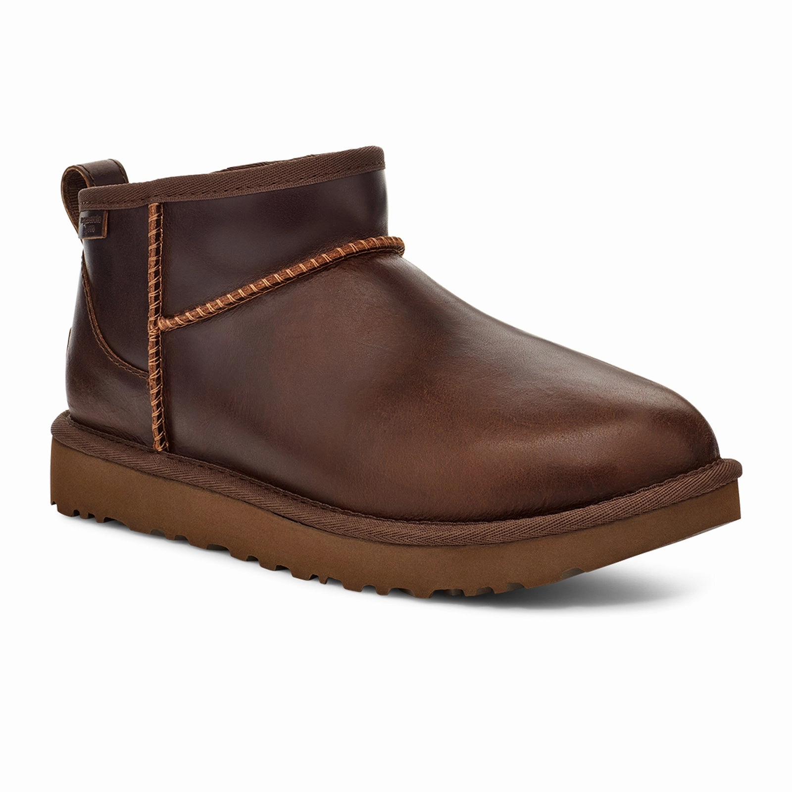 Pure White UGG? Classic Ultra Mini Leather Regenerate Boot (Women) - Ironwood