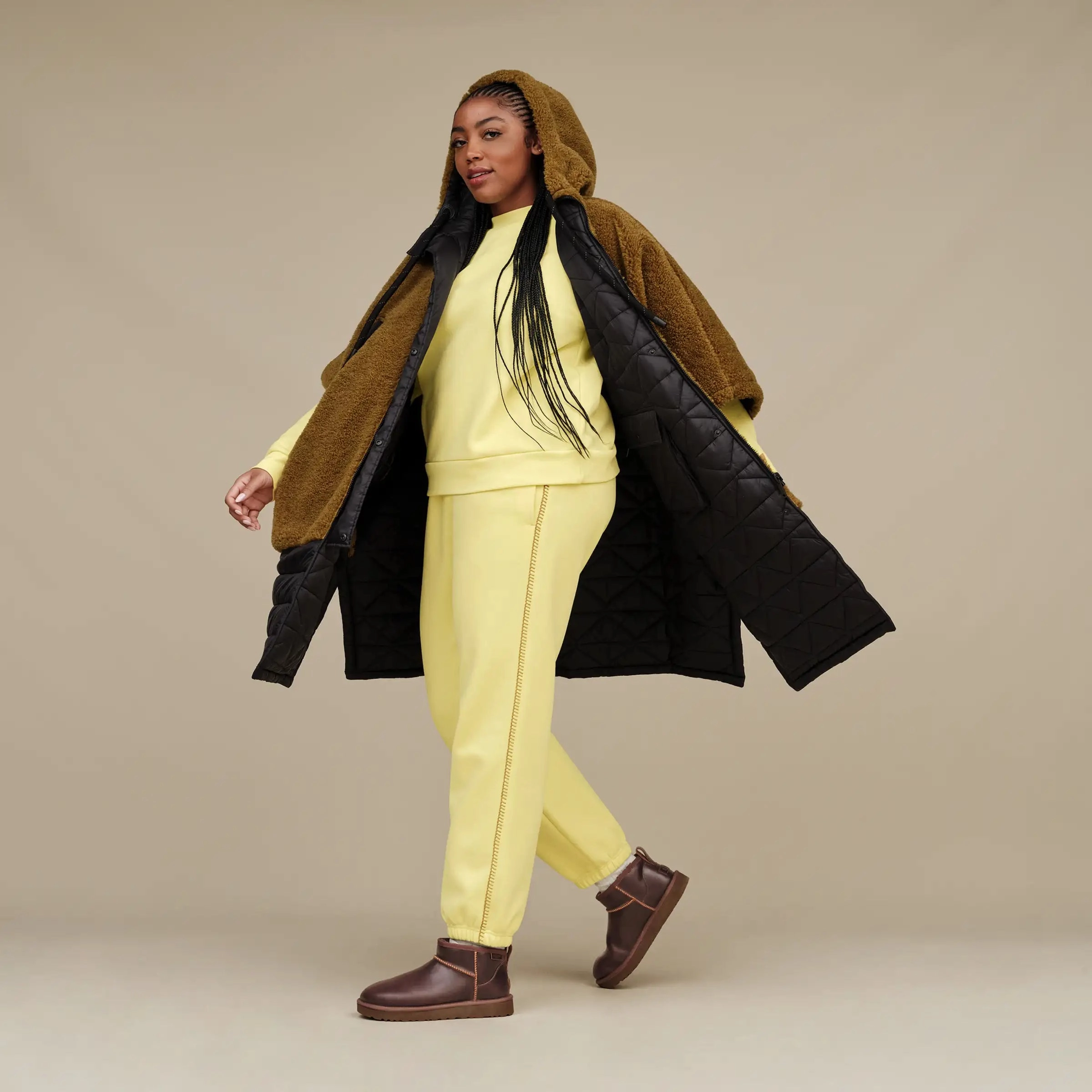 Low Profile Snowy Path UGG? Classic Ultra Mini Leather Regenerate Boot (Women) - Ironwood