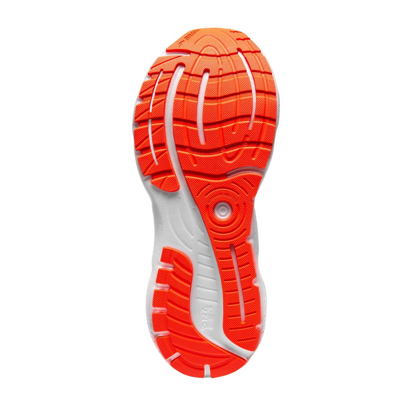 Water Resistant Design Brooks Glycerin GTS 20 Running Shoe (Men) - Blue Depths/Palace Blue/Orange