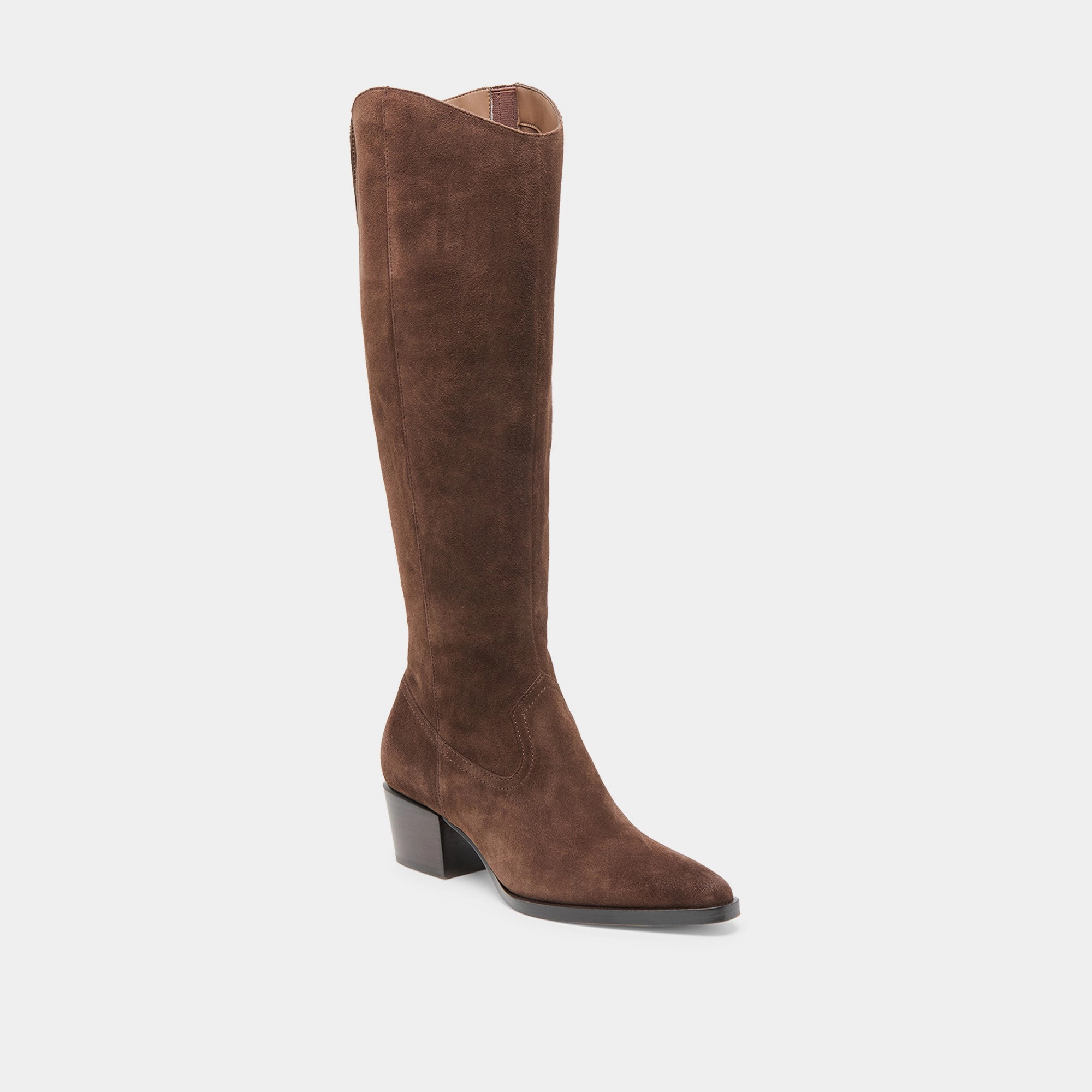 VIRONA H2O EXTRA WIDE CALF BOOTS DK BROWN SUEDE Fresh Walk