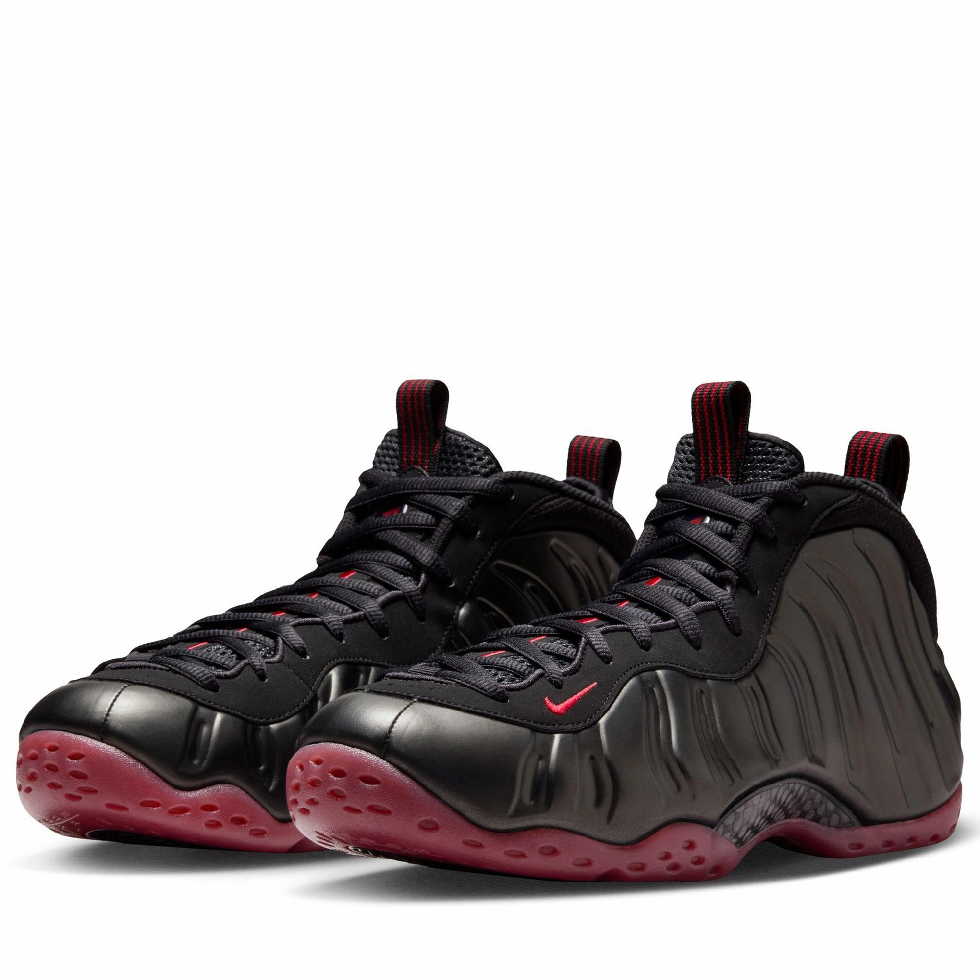 Nike Air Foamposite One 'Cough Drop' - Black/Varsity Red Breathable Upper Thermal Core Weekend Camping