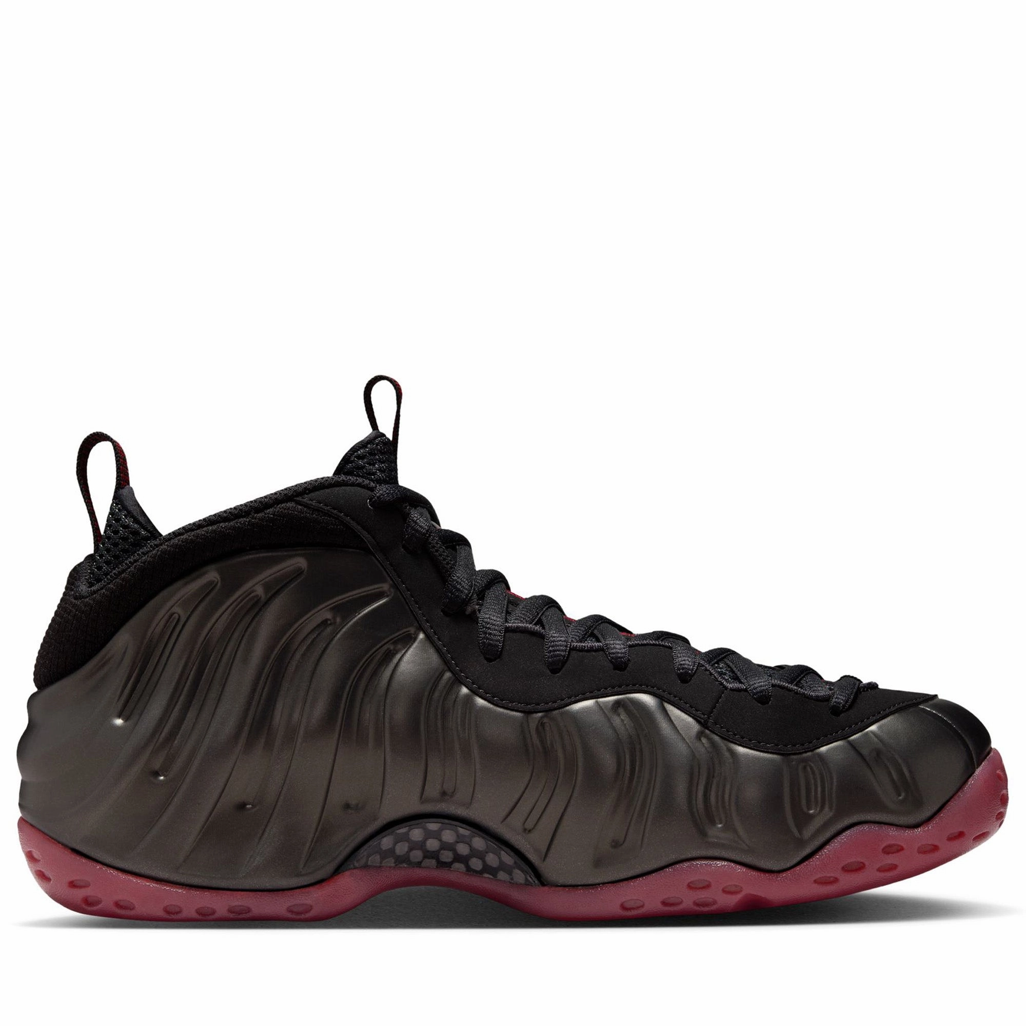 Built For Comfort Adjustable Gusset Design Nike Air Foamposite One 'Cough Drop' - Black/Varsity Red