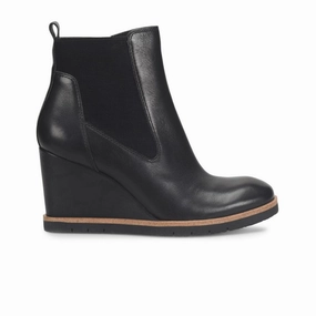 Crisp Finish Sofft Monica Chelsea Wedge Boot (Women) - Black