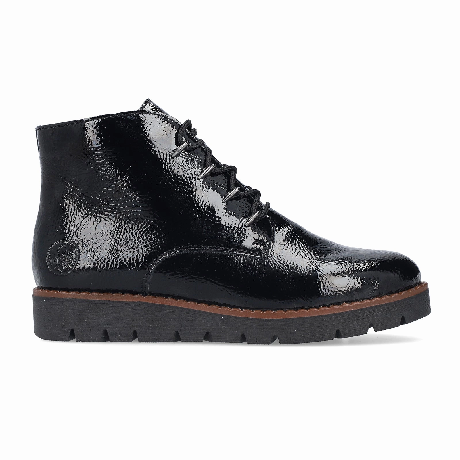 Rieker Gitta 44902-00 Lace Up Boot (Women) - Black/Largo Multi Terrain Long Walk