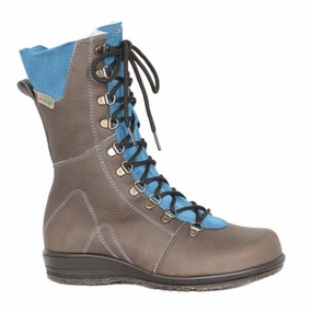 Weekend Hike Responsive Midsole Martino Banff Mid Winter Boot (Women) - Grey/Aqua