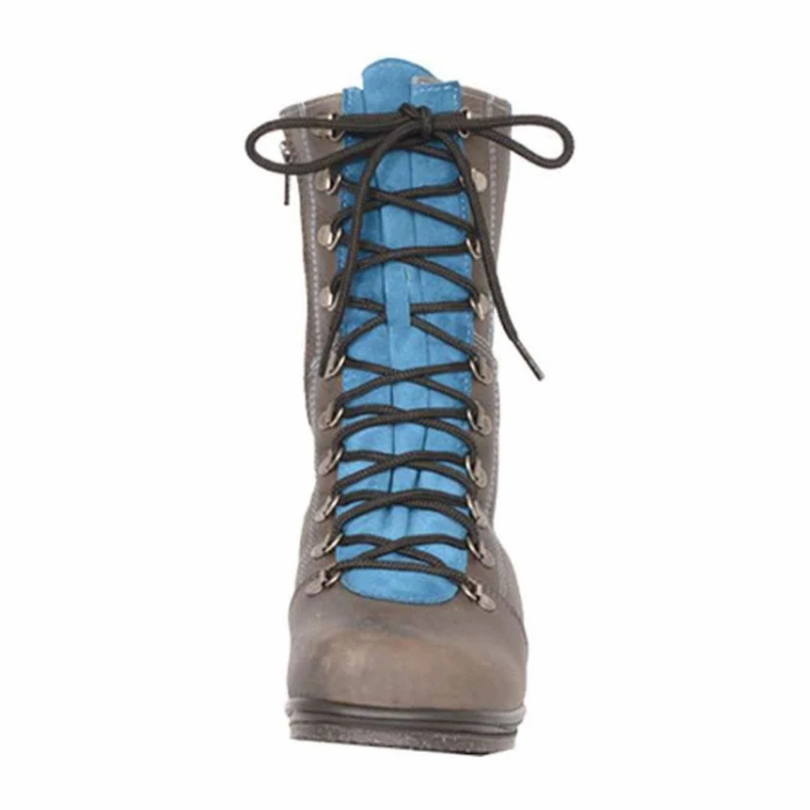 Martino Banff Mid Winter Boot (Women) - Grey/Aqua Outdoor Travel packable