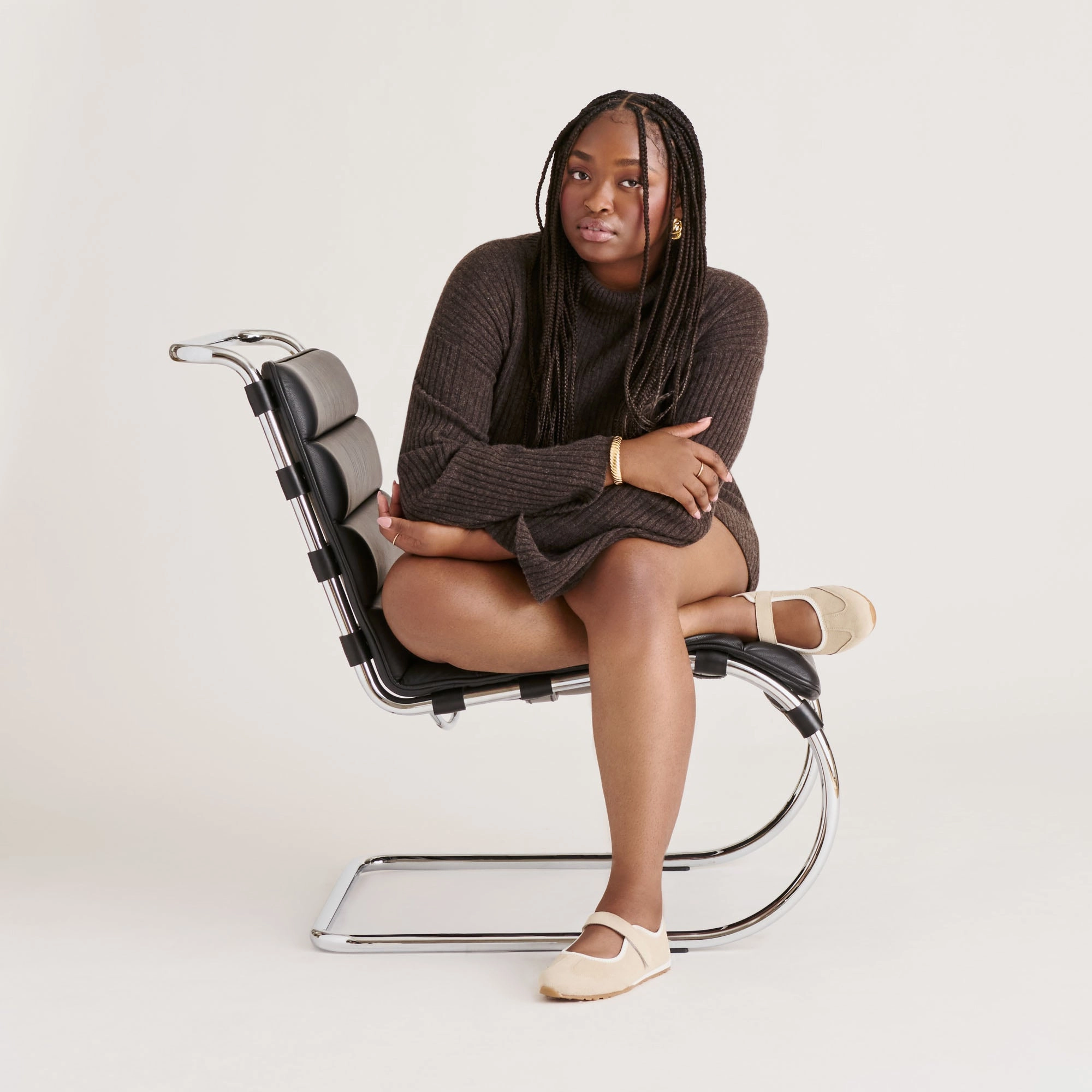 Minimalist SOFYA SNEAKERS CAMEL SUEDE