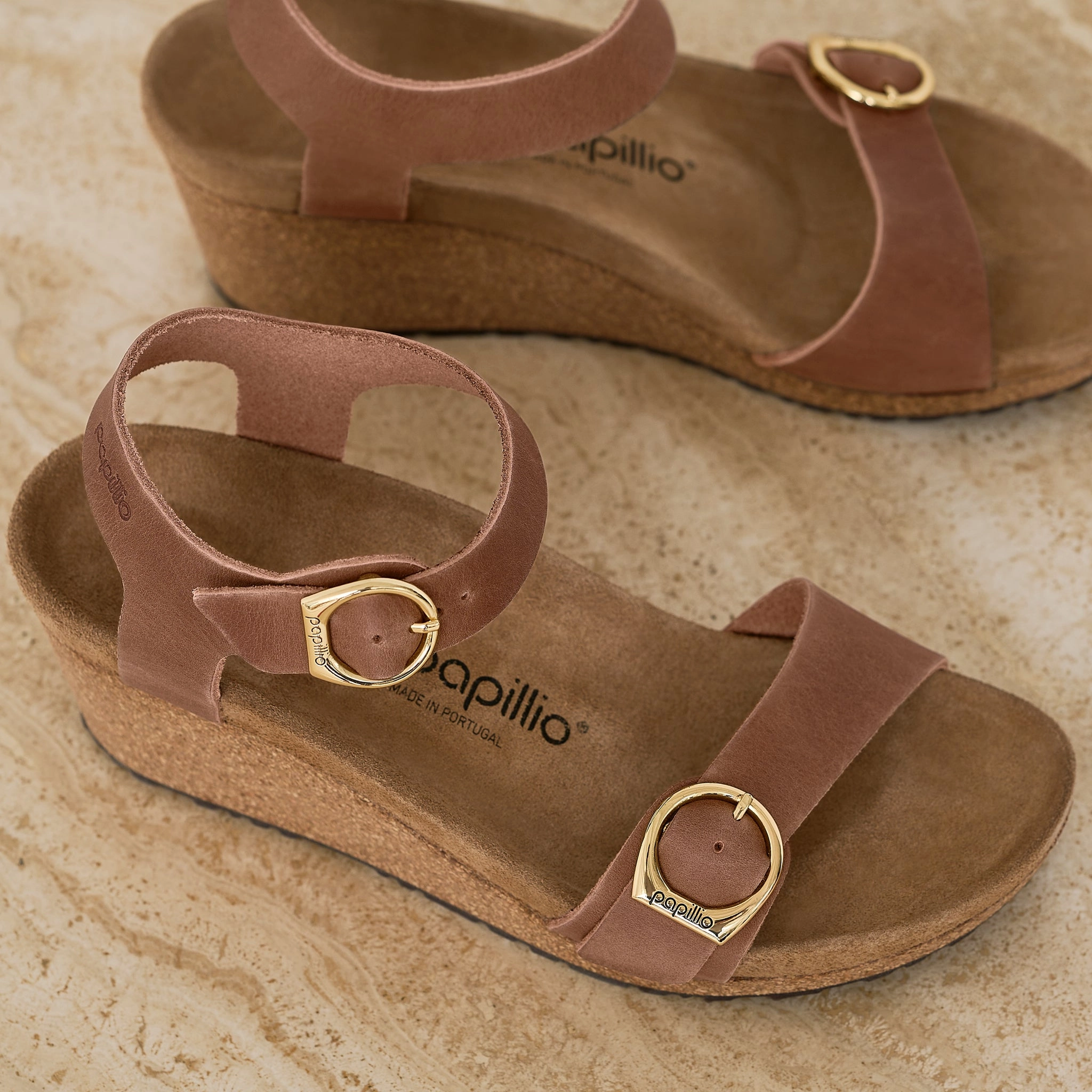 vegan - type Multidirectional Flex Channels SOLEY - COGNAC - LEATHER