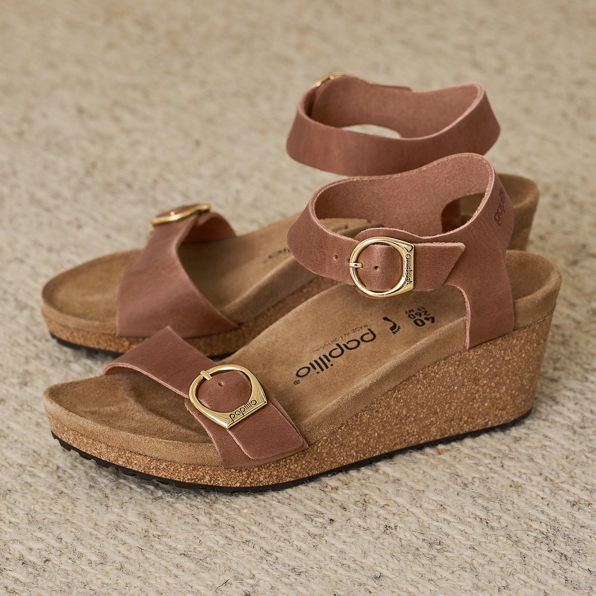 Elevated arch SOLEY - COGNAC - LEATHER