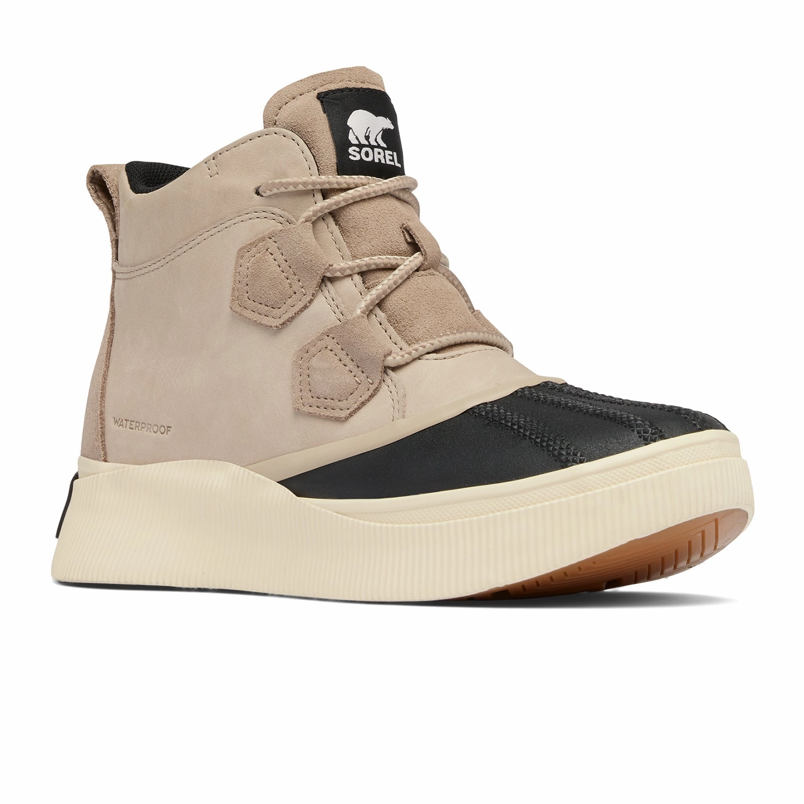 Sorel Out 'N About IV Waterproof Classic Ankle Boot (Women) - Omega Taupe/Black Seamless Comfort Trail Exploration Breathable All Day Worker