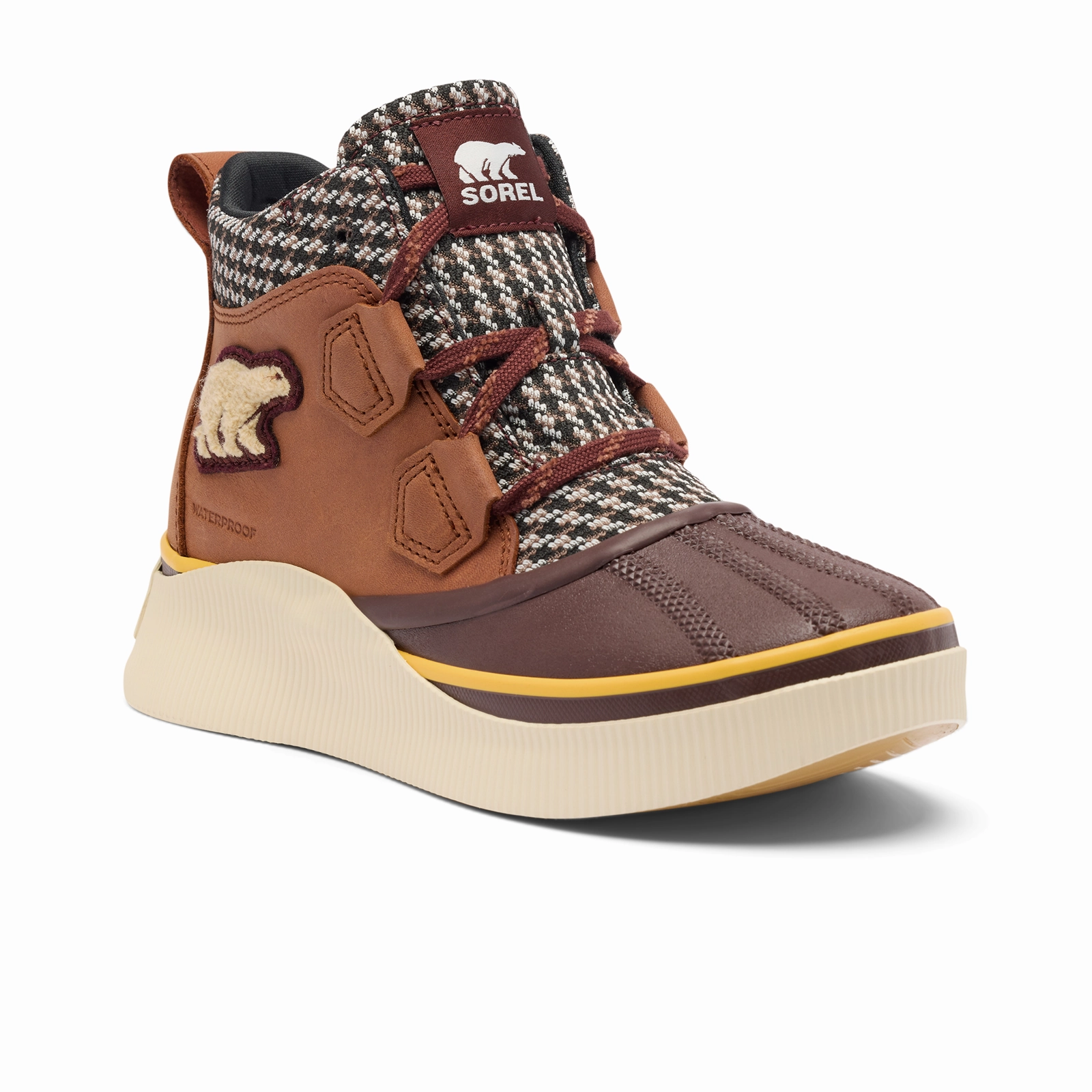 Thermoplastic Urethane Outsole Sorel Out N About IV Waterproof Classic Boot (Women) - Honey White/Redwood/Rustic Brown