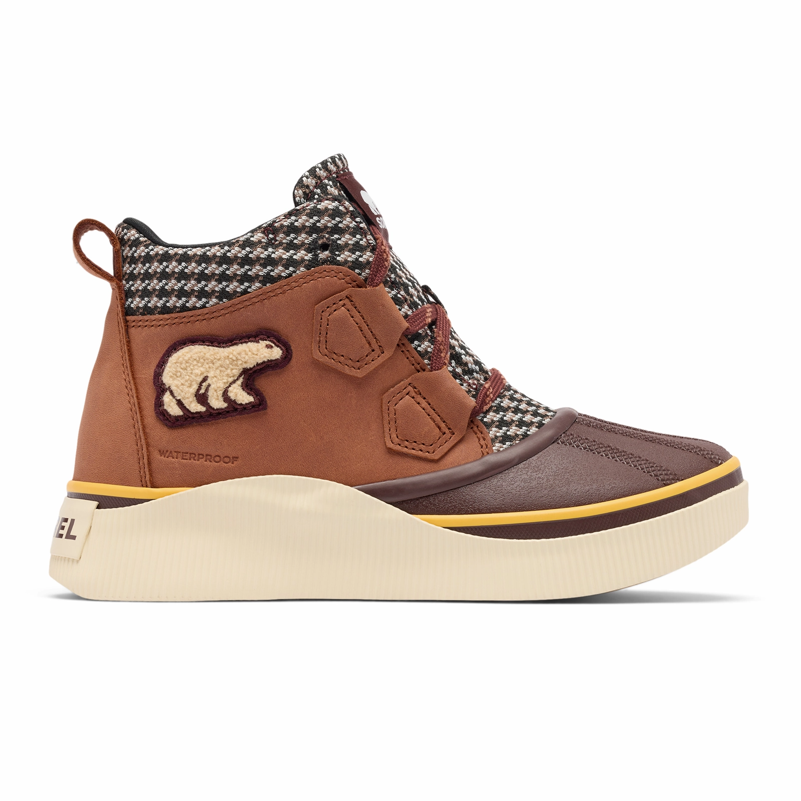 Sorel Out N About IV Waterproof Classic Boot (Women) - Honey White/Redwood/Rustic Brown Quick Dry Technology Grippy Outsole Snowy Path