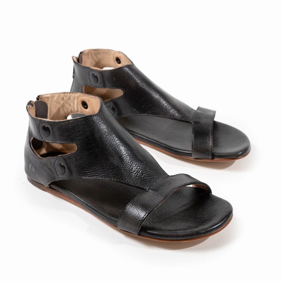 Flattering wear SOTO - BLACK - LEATHER