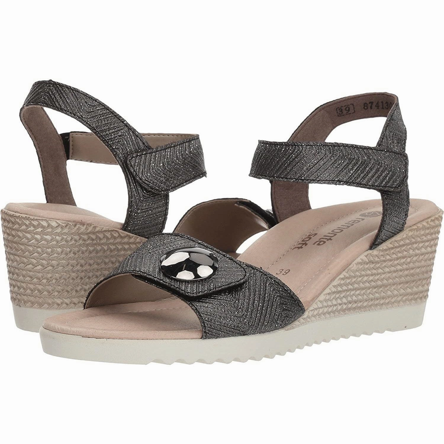 Breathable Flip-flops Canvas RIEKER D3464-02 - FINAL SALE!