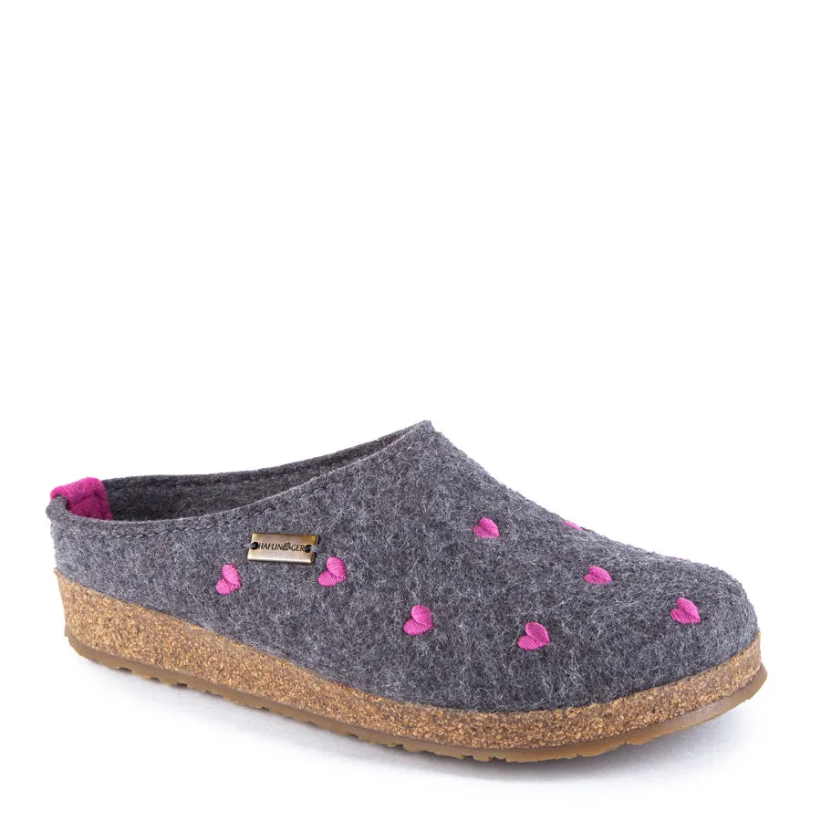 CUORICINI HEARTS - NAVY - WOOL Eco-friendly Breathable piece