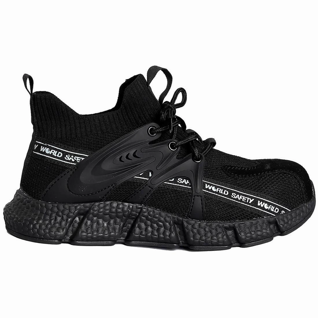 extraordinary ankle boots Steel Toe Safety Shoes Black #1223