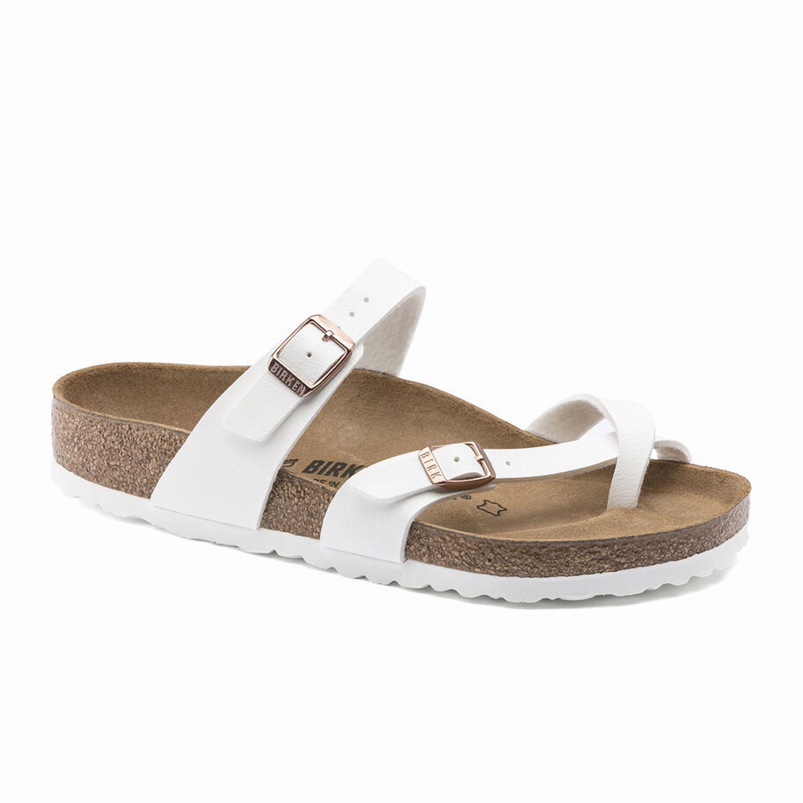 Non-Slip Grip Chic Footwear for Summer Birkenstock Mayari Sandal (Women) - White Birko-Flor