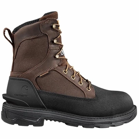 8" Ironwood Waterproof Insulated Alloy Toe Work Boot Dark Brown/Black Supportive shock absorption
