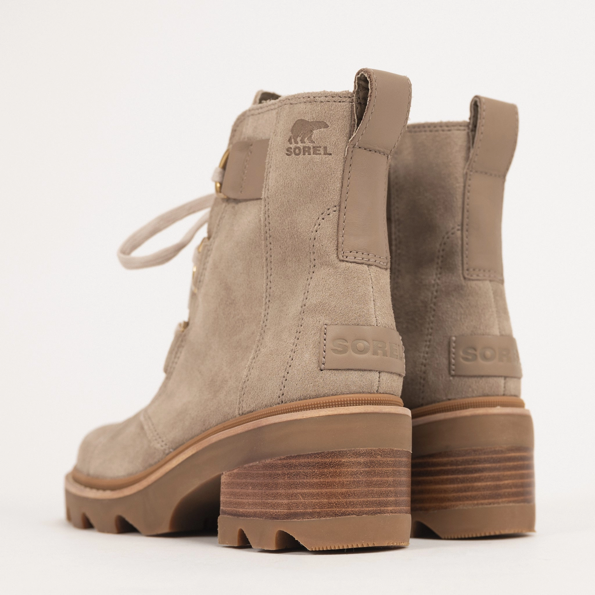 JOAN NOW LACE - OMEGA TAUPE - LEATHER dancing - specific features Classy stability