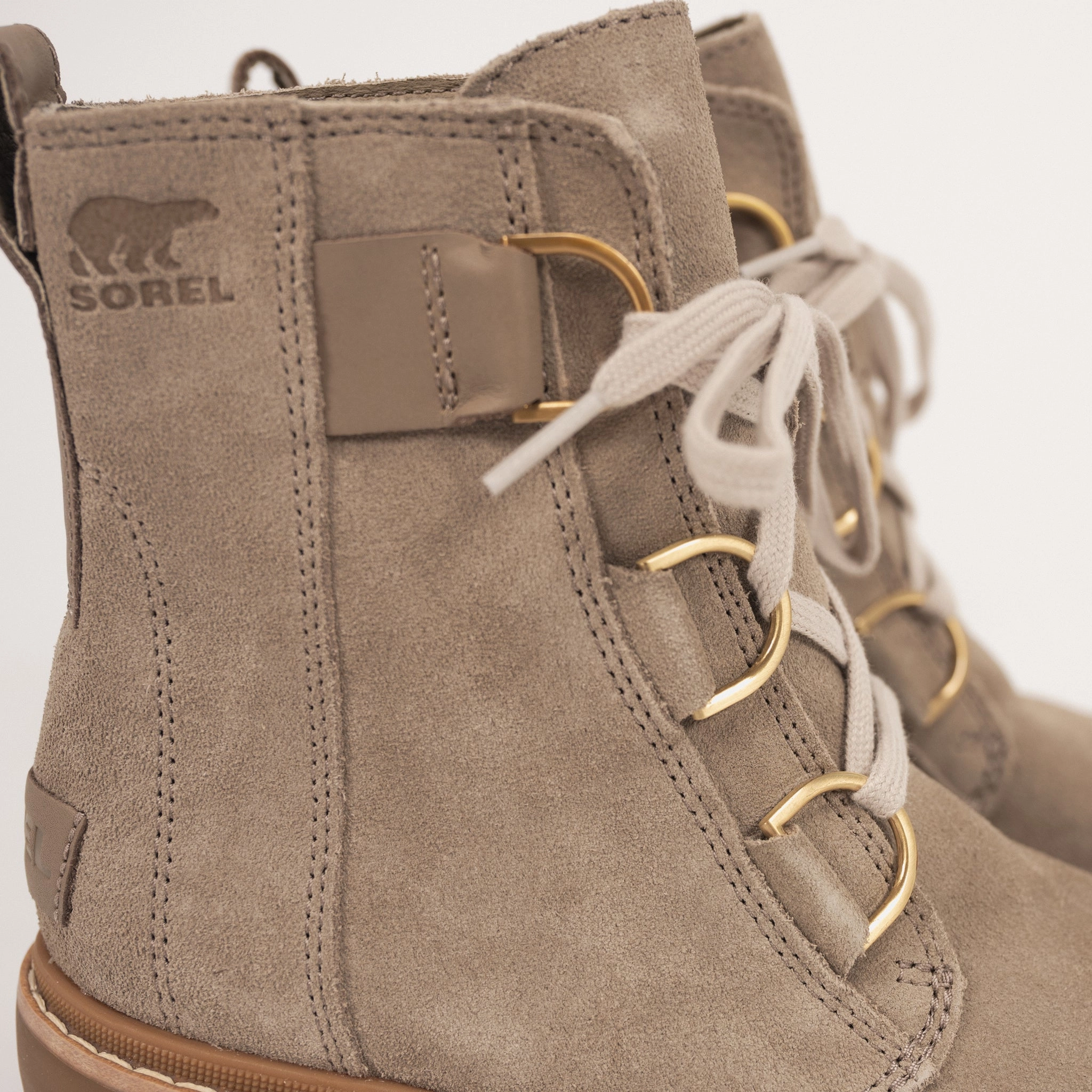 TPU Stability Plate Sturdy breathability JOAN NOW LACE - OMEGA TAUPE - LEATHER