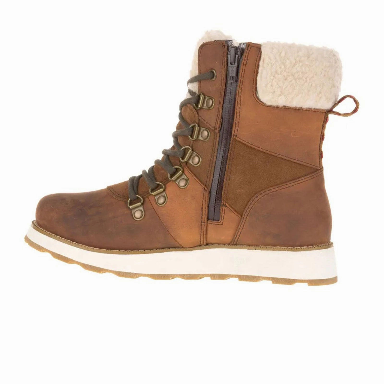 Waterproof Rainy Days Compression Molded Sole Kamik Ariel F Mid Winter Boot (Women) - Cognac