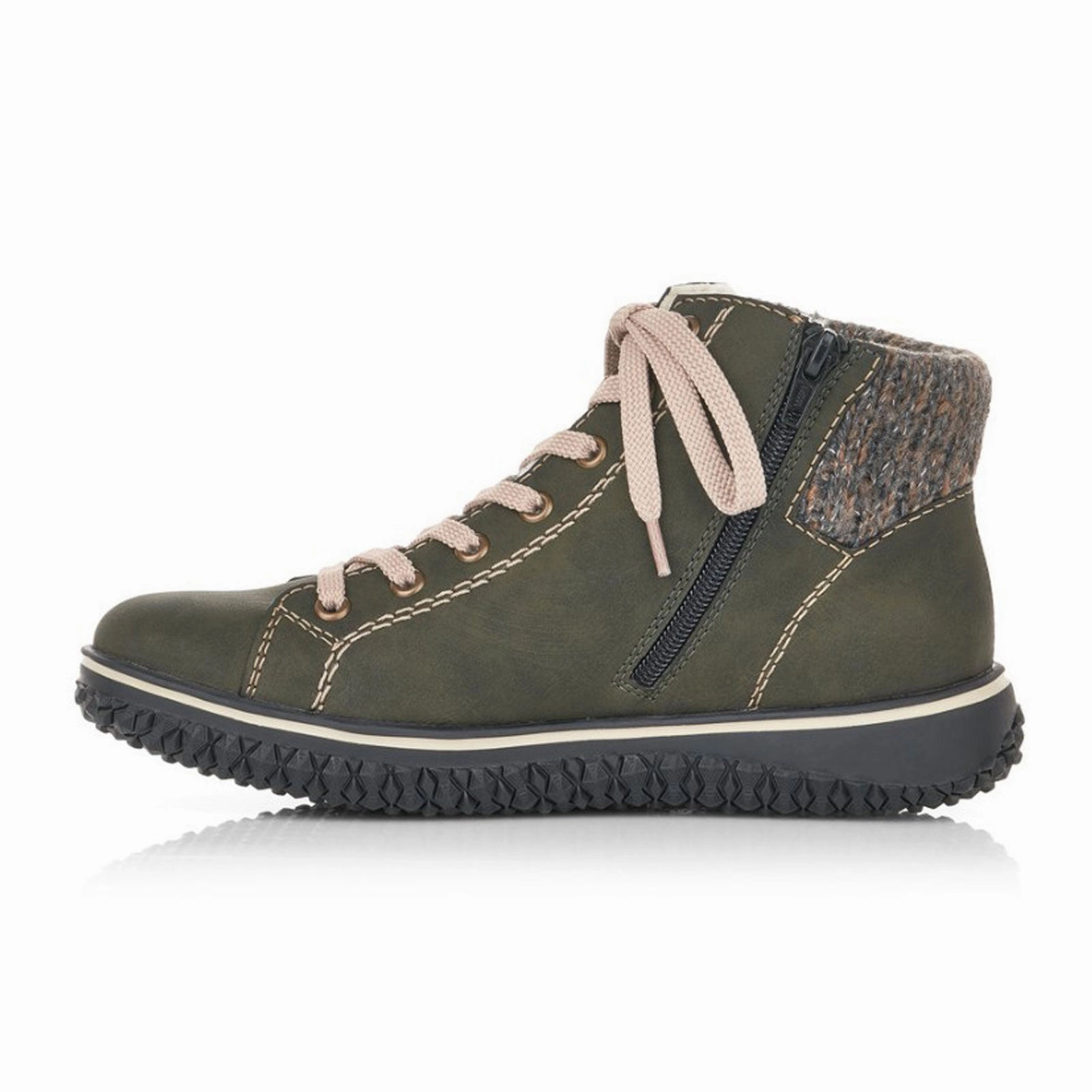 Rieker Cordula Z4230-54 Ankle Boot (Women) - Forest Stable Support Cold Climate Padded Interior Cold Climate