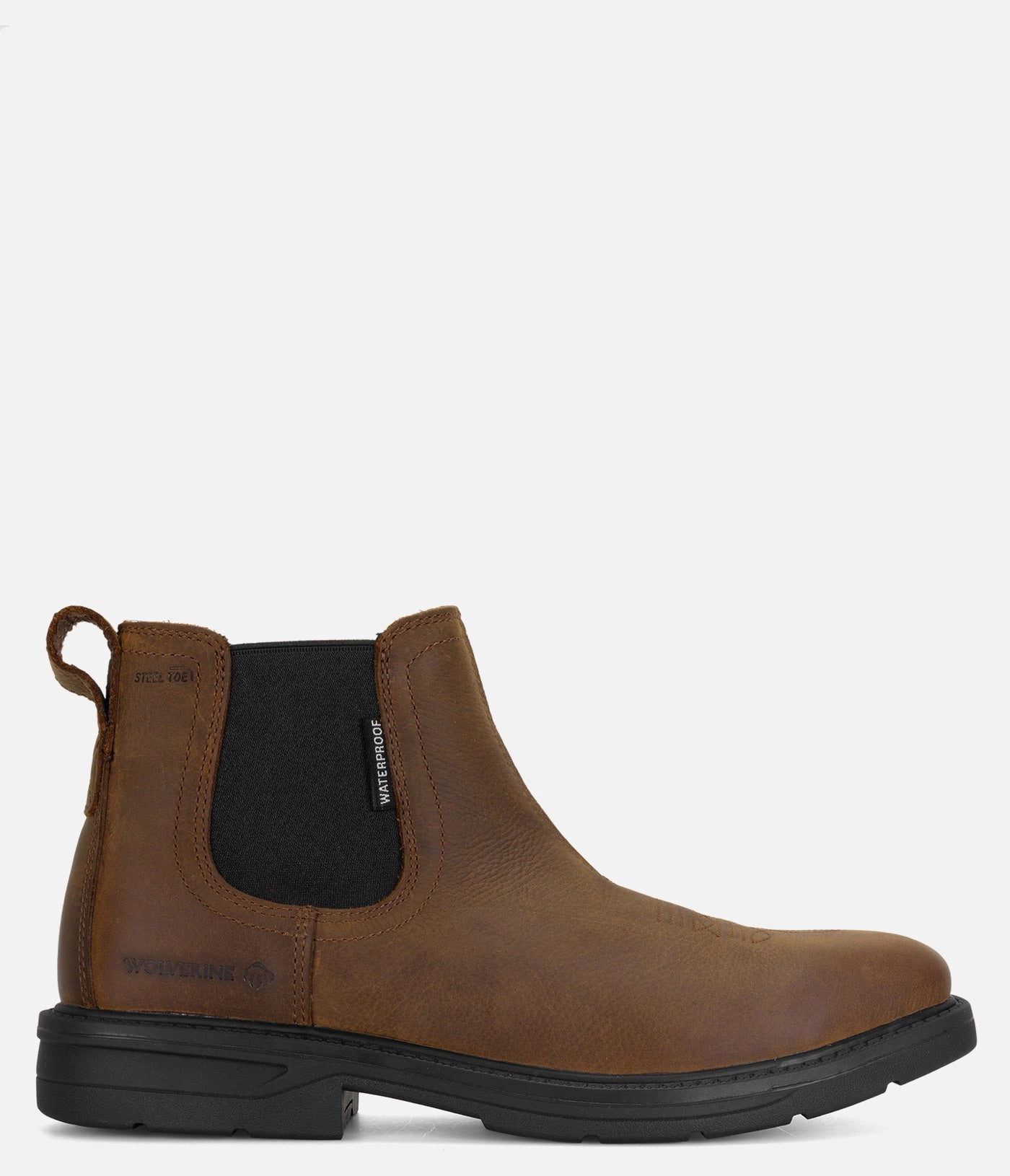 UV - resistant Wolverine Rancher Level Chelsea Slip-On Steel-Toe Work Boot - Men