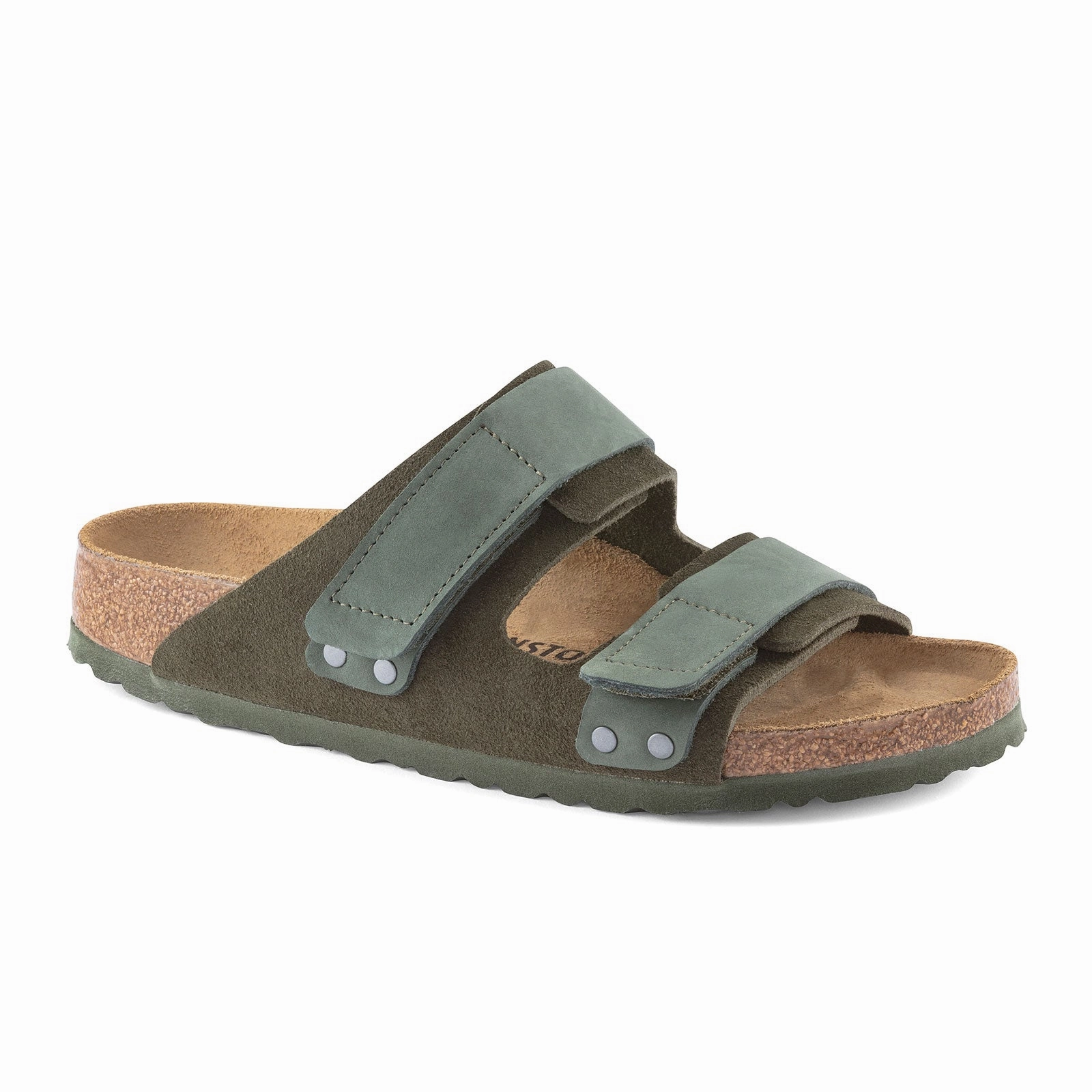 Everyday Birkenstock Uji Slide Sandal (Men) - Thyme Suede