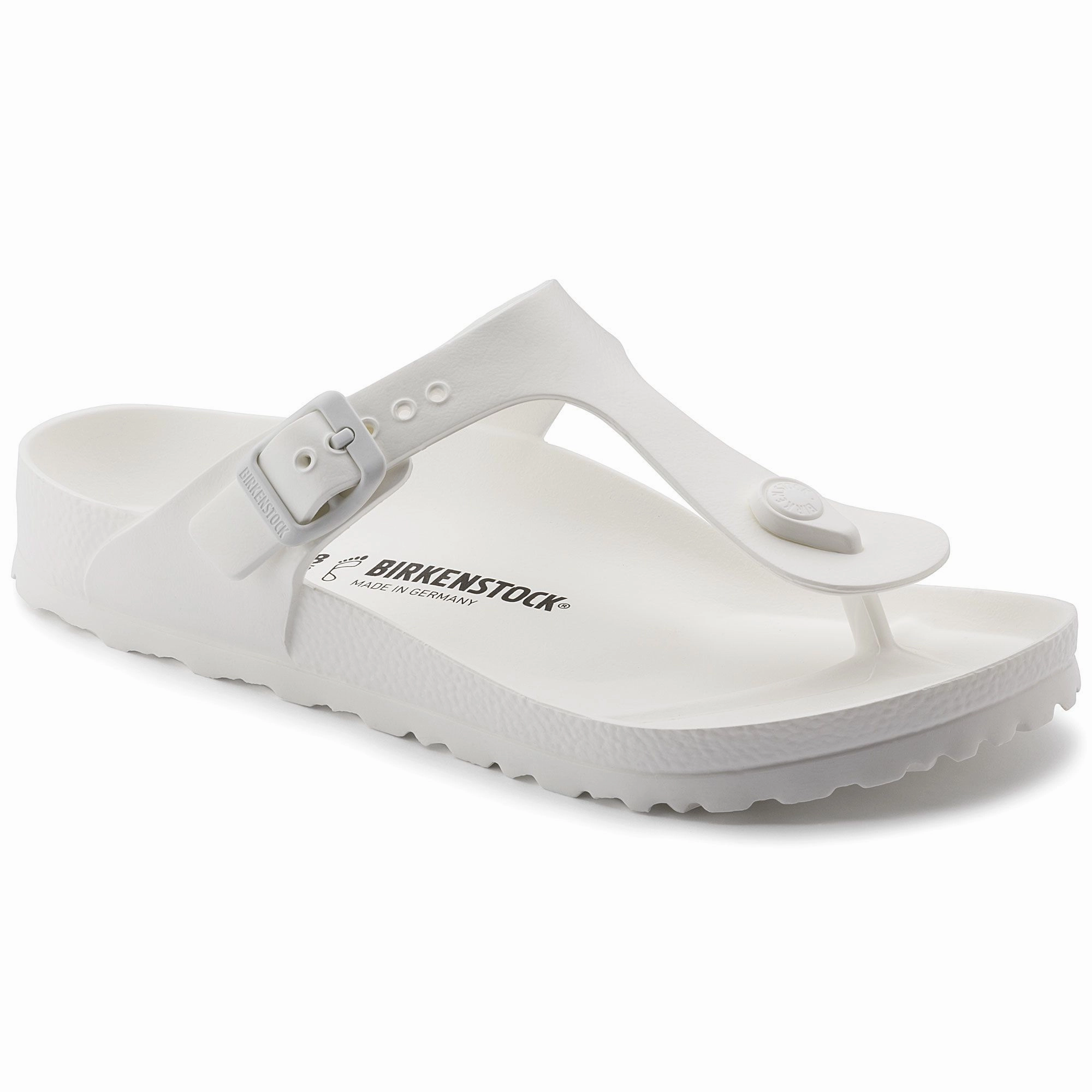 Functional Footwear Relaxed Footwear BIRKENSTOCK GIZEH ESSENTIALS WHITE EVA
