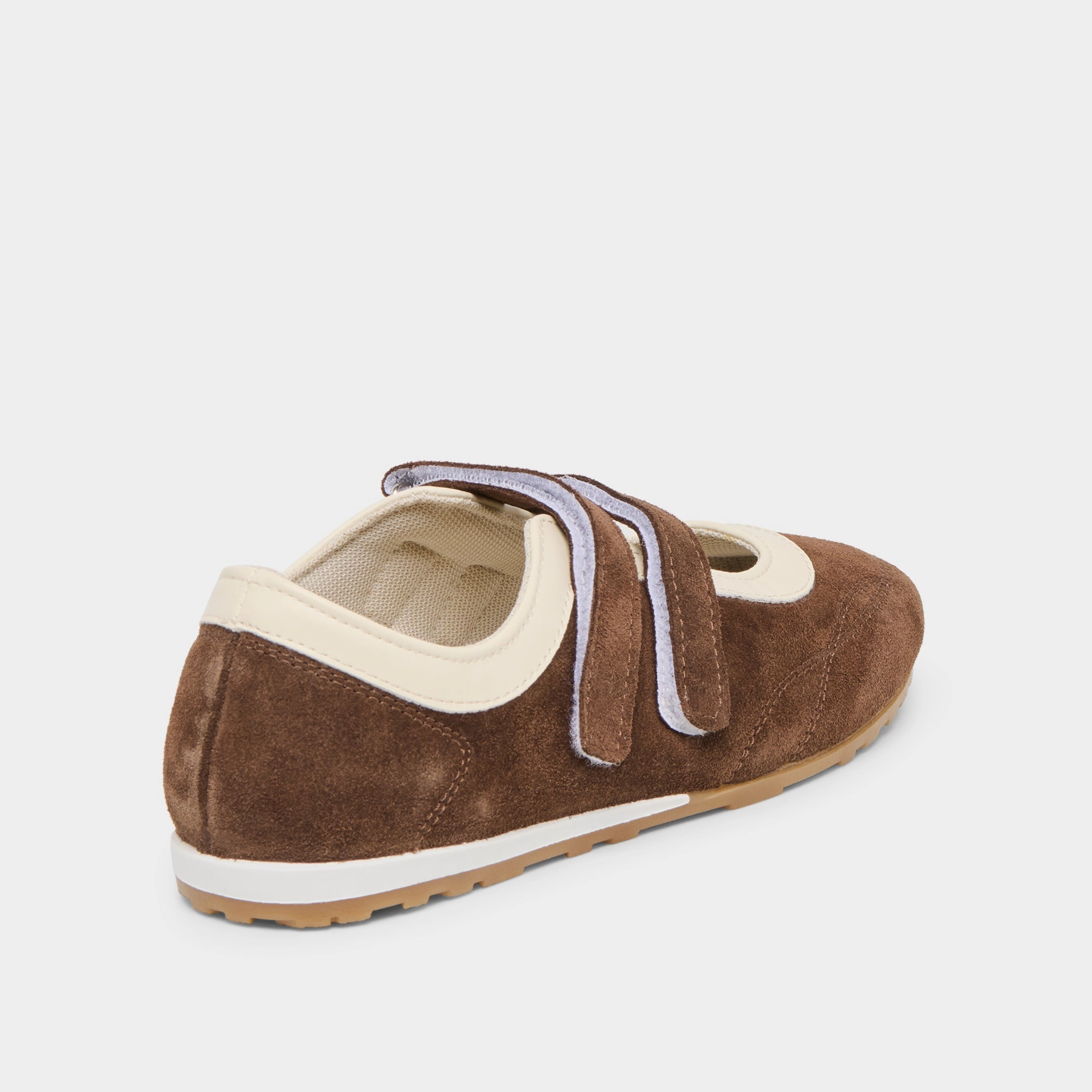 Narrow Fit Relaxing Shoes SWAN SNEAKERS DK BROWN SUEDE
