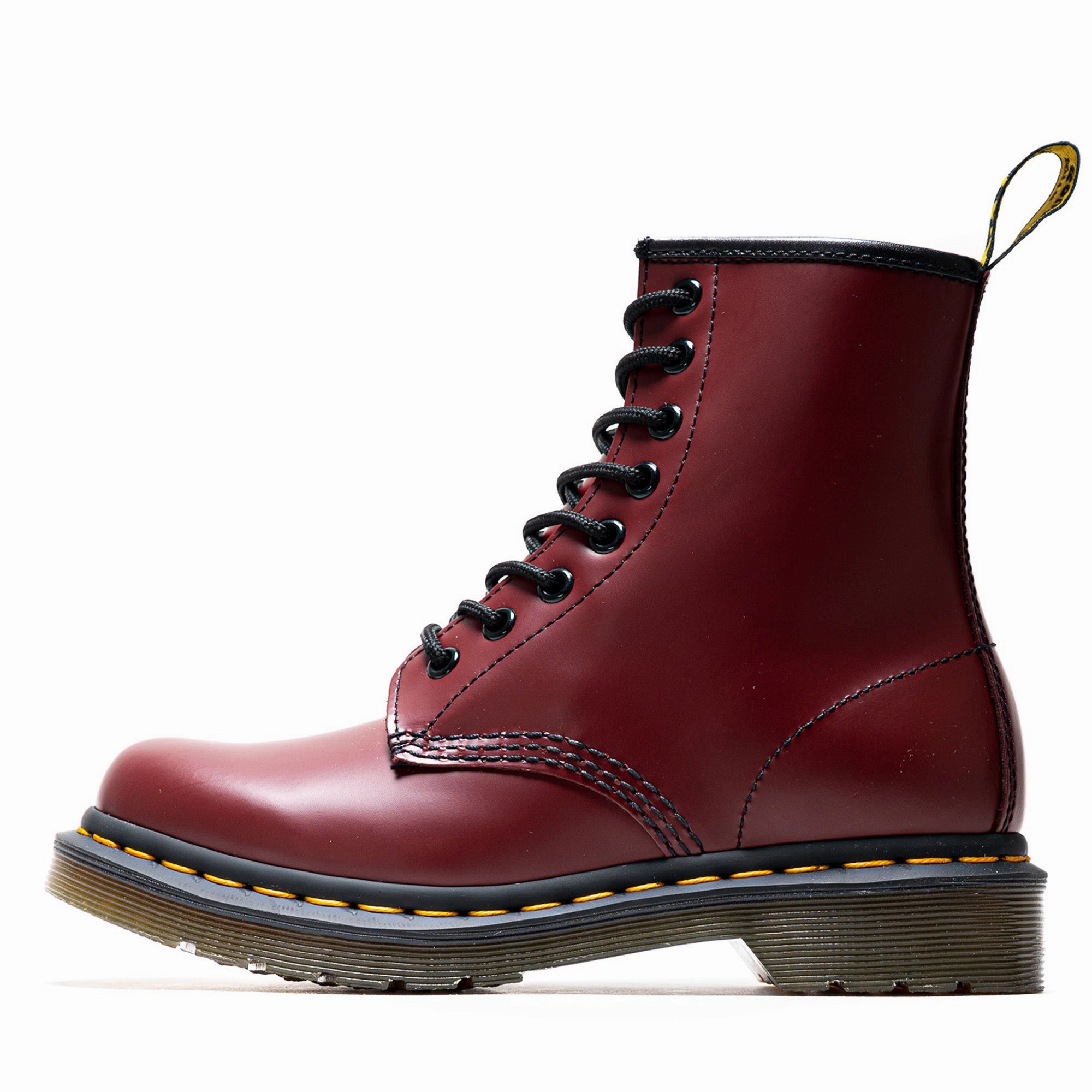 Women's Dr. Martens 1460 Smooth Leather Boot - Cherry Red Soft outsole