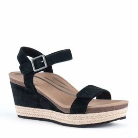 SYDNEY - BLACK - SUEDE elastic - closure