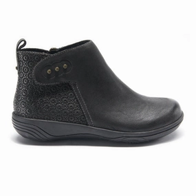 Zip Up Halsa Althea Ankle Boot (Women) - Black