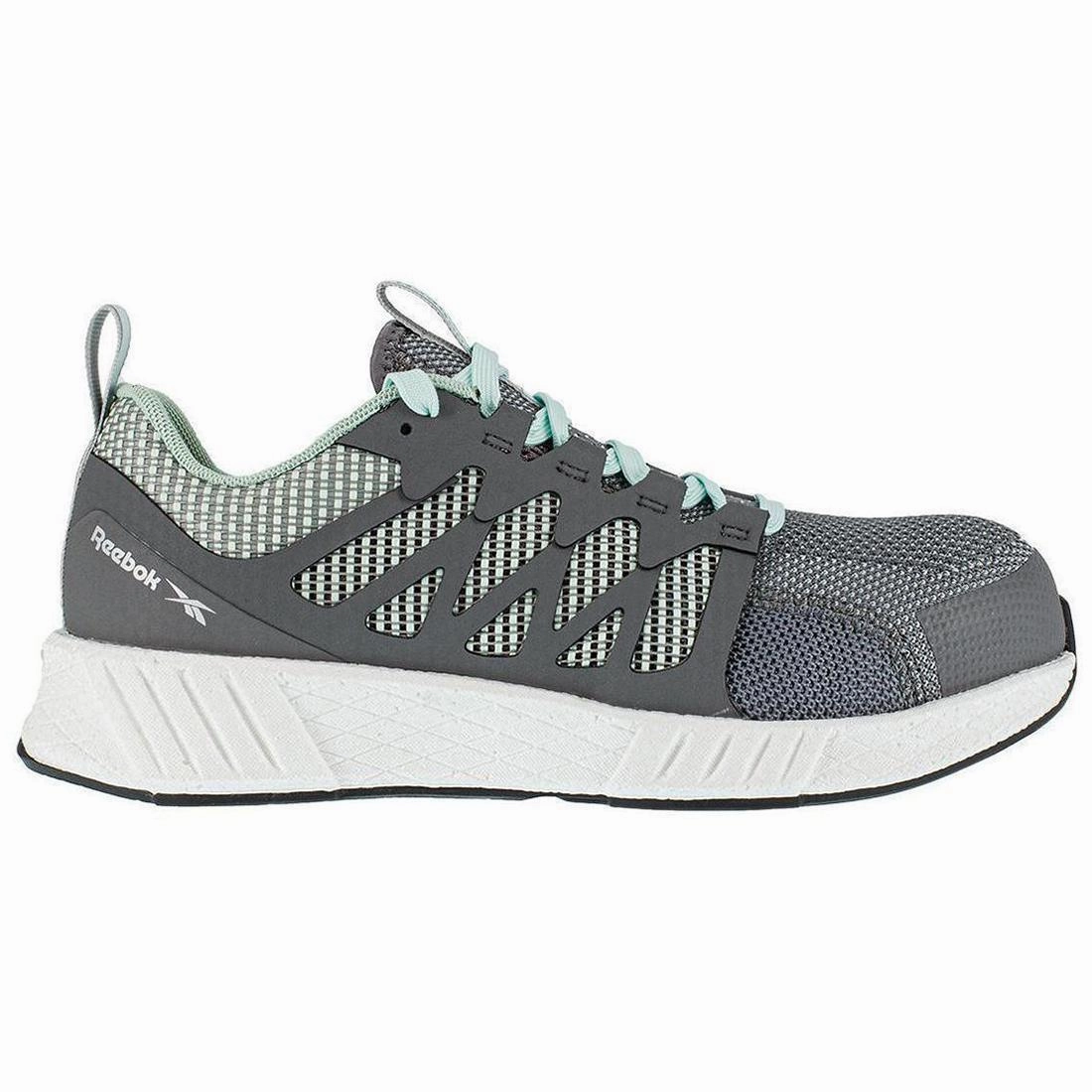 Women's Fusion Flexweave? Composite-Toe Athletic Work Shoe Grey/Mint Green vital