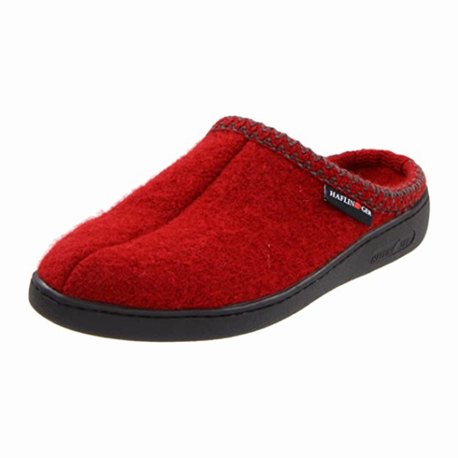 Fashionable Travel Shoes Cushioned Ankle Collar Haflinger AT Slipper (Unisex) - Chili