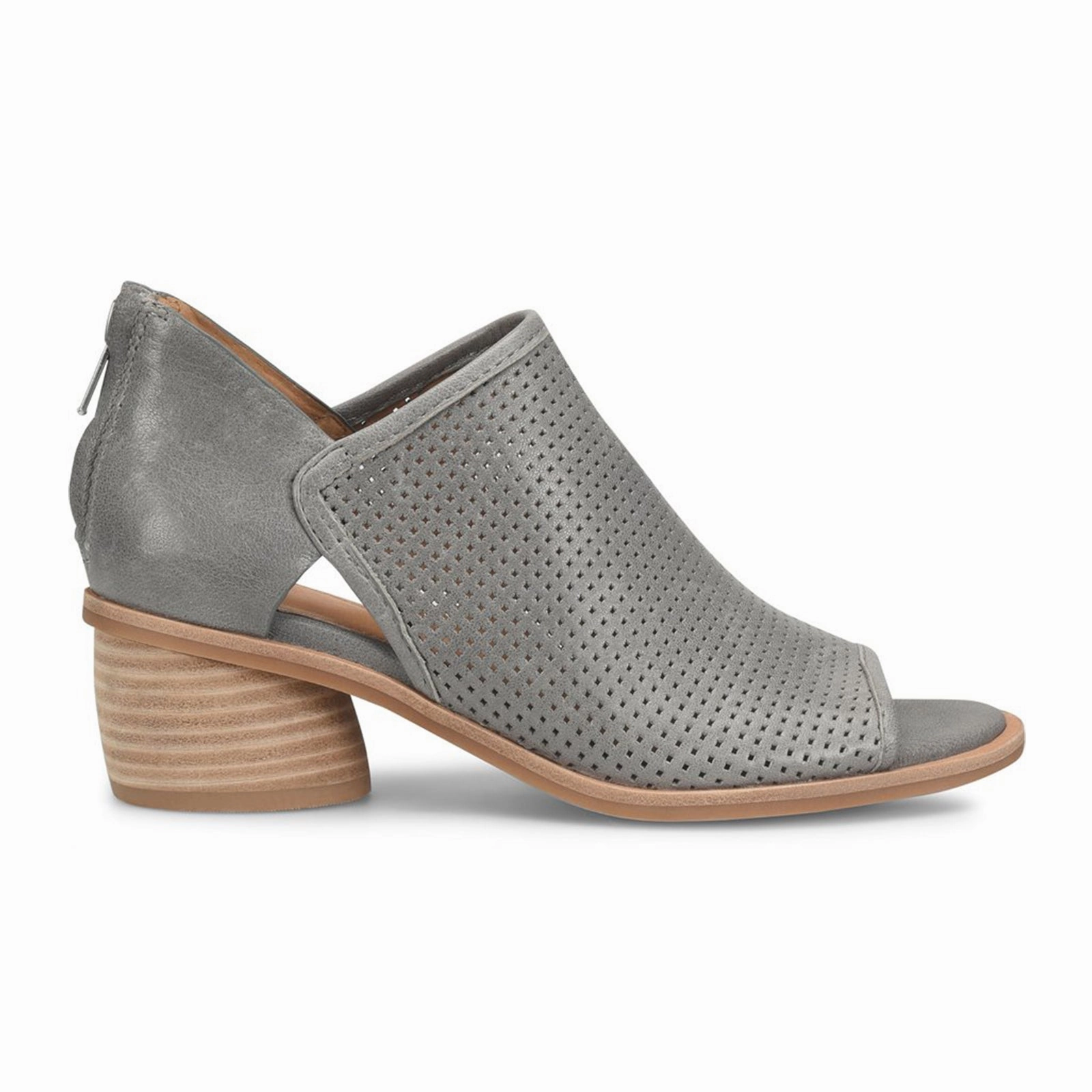 Sofft Carleigh Bootie (Women) - Moon Grey Perf Quick Dry Strap Material Multi Density