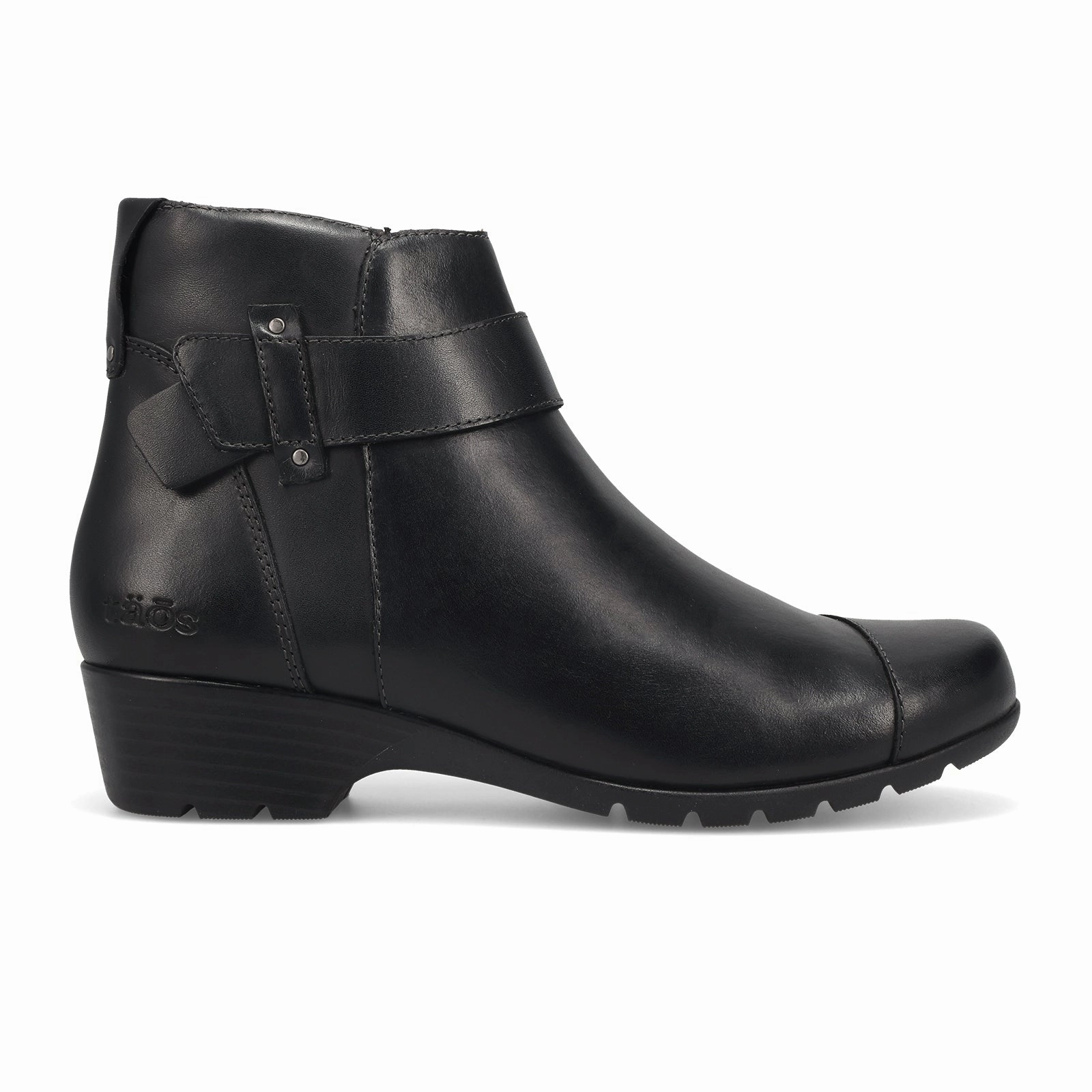 Taos Gazette Mid Boot (Women) - Black Sleek Profile Protective Footwear