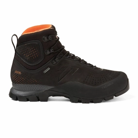 Tecnica Forge GTX Mid Hiking Boot (Men) - Black/Orange Leather Winter Protection Padded Interior Nature Lover