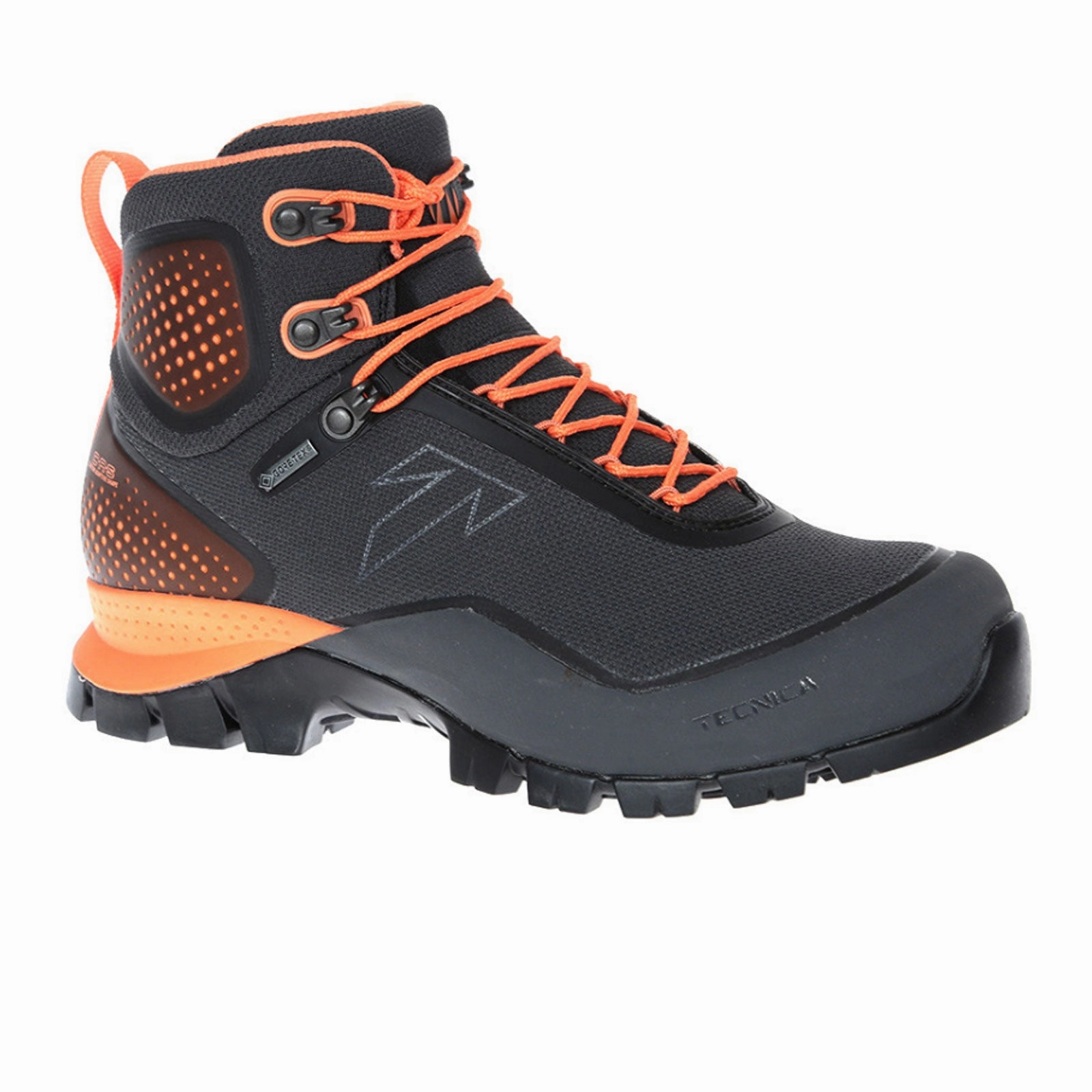 Tecnica Forge S GTX Mid Hiking Boot (Women) - Pewter/Melon Feather Light Night Travel