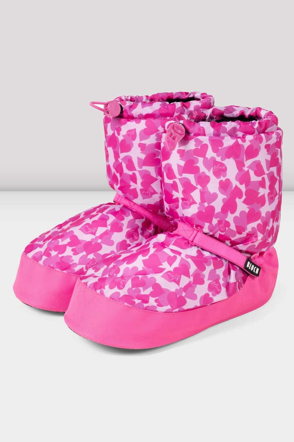 Heat Resistant Outsole Weatherproof Coating Adult Confetti Hearts Print Warm Up Booties
