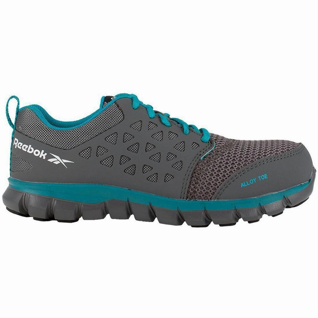 All-Weather Design Women's Sublite Cushion Alloy-Toe Athletic Work Shoe Blue