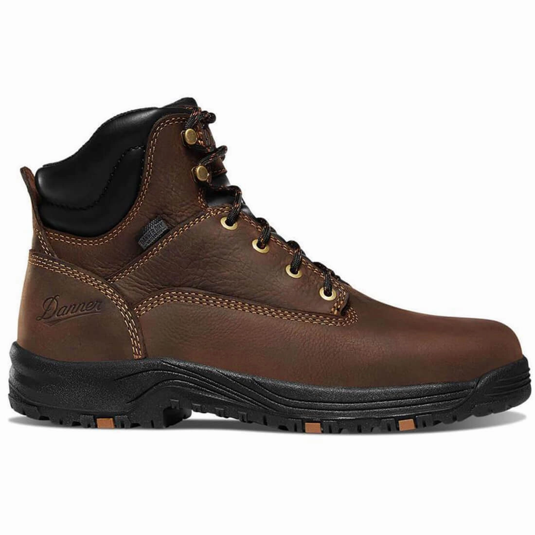 Caliper Women??s 5" Danner Dry Alloy Toe Work Boot Brown Footbed Contouring Impact Resistant Toe