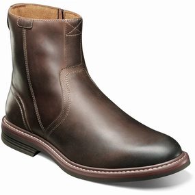 FLORSHEIM NORWALK PLAIN TOE SIDE ZIP BOOT MEDIUM AND WIDE Comfort Tongue