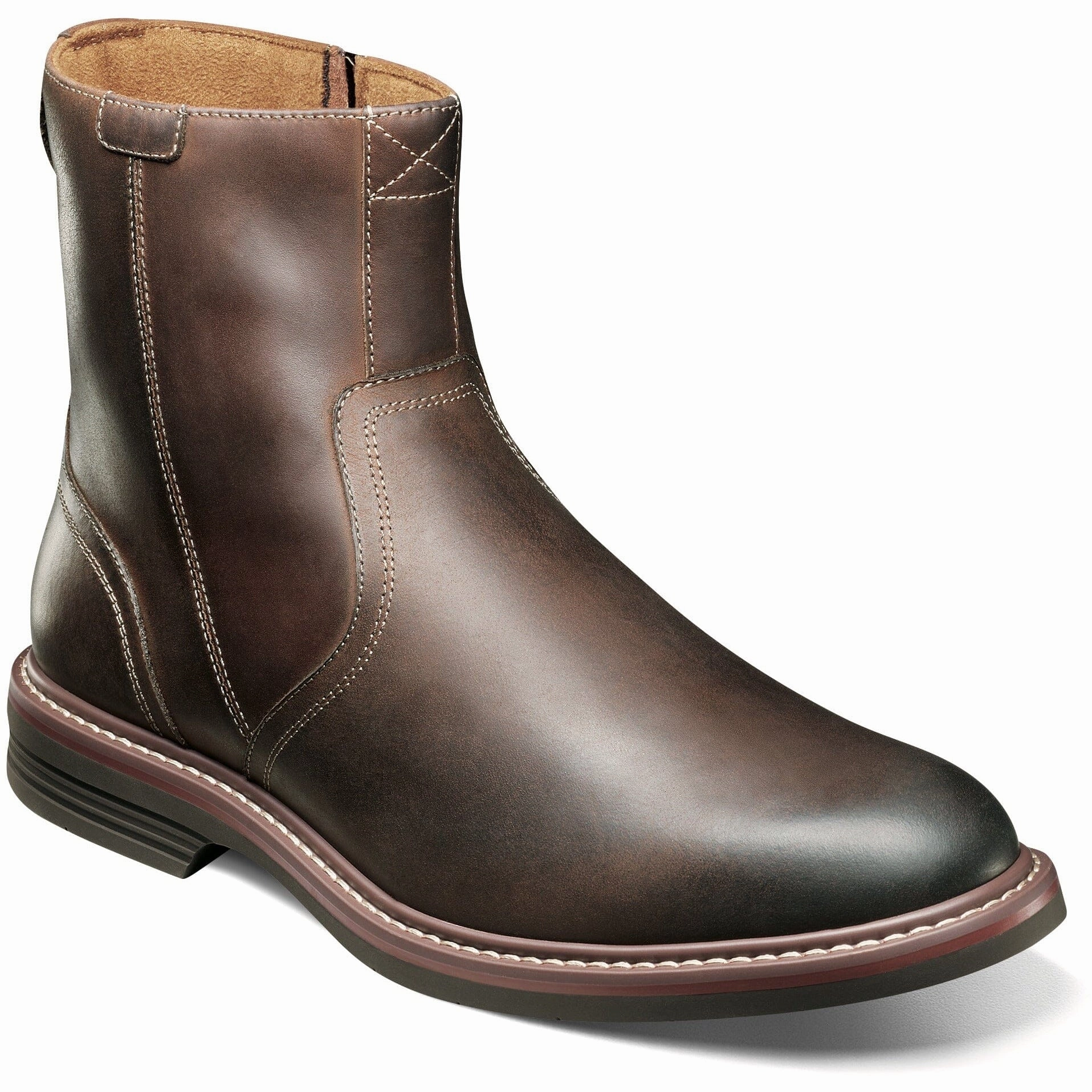All Weather City Walking Lightweight Frame FLORSHEIM NORWALK PLAIN TOE SIDE ZIP BOOT MEDIUM AND WIDE