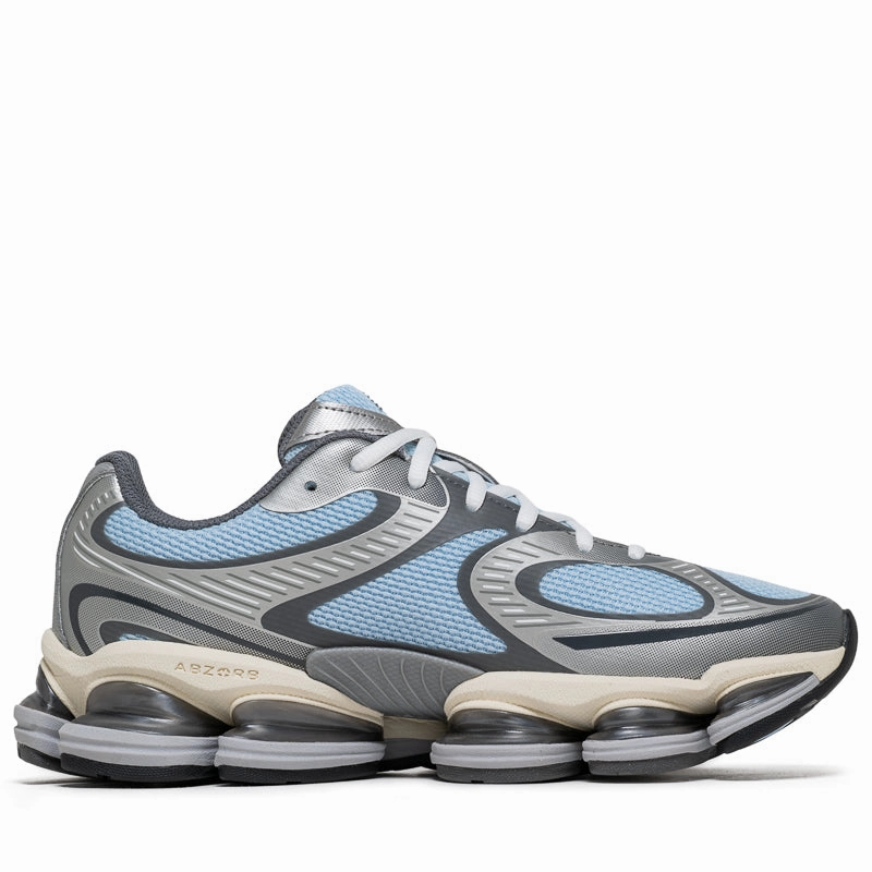 Sturdy Construction Velvet Texture New Balance ABZORB 2000 - Light Chrome Blue/Silver Metallic