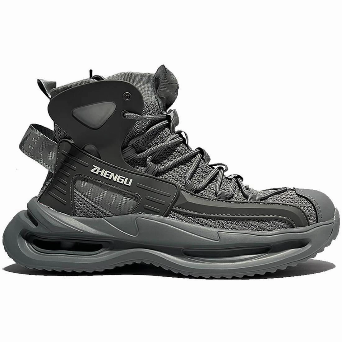 Zhengu Steel Toe Athletic Mid Safety Boot 8819 Grey professional athletes Odor Resistant Materials
