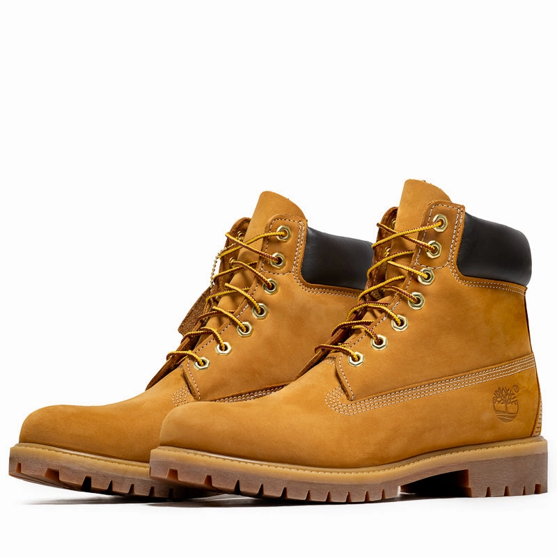 Stable Support Cold Weather Commuter Functional Design Timberland Premium 6" Lace Up Waterproof Boot - Wheat