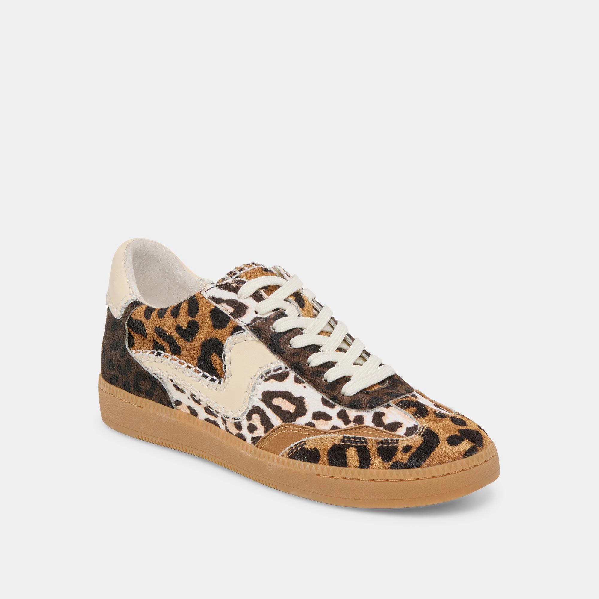 Sun Kissed NOTICE STITCH SNEAKERS LEOPARD MULTI CALF HAIR