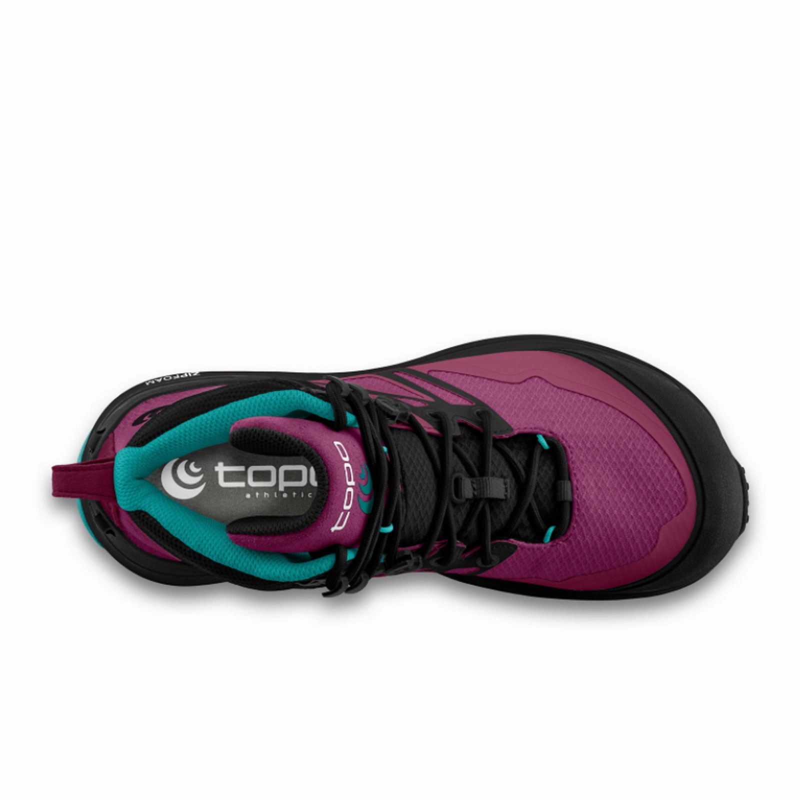 Topo Trailventure 2 Waterproof Hiking Boot (Women) - Raspberry/Black Protective Cushioning