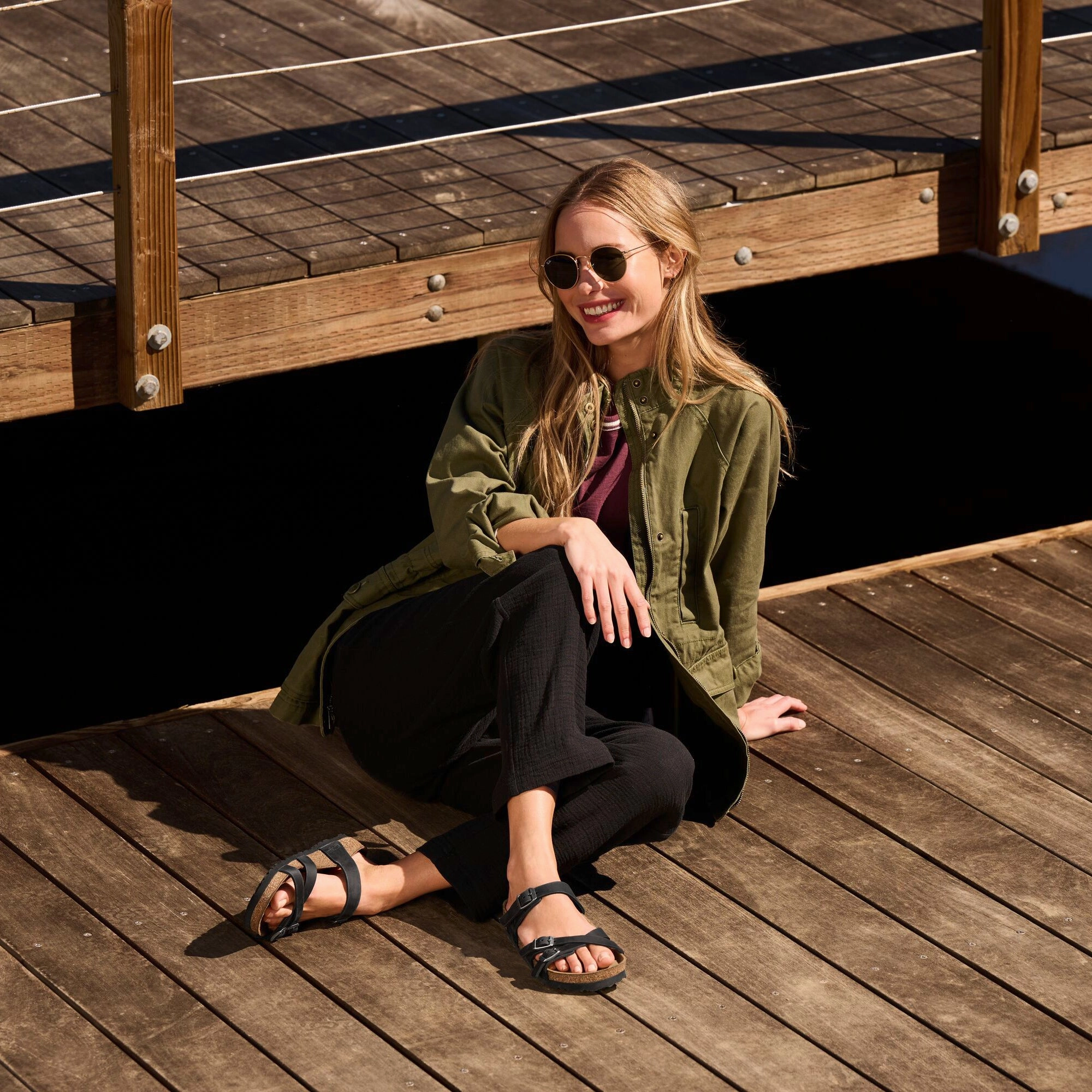 Designer Style adventurers - specific functions FRANCA - BLACK - OIL LEATHER